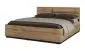Drewniane łóżko CROSS 180x200 dąb wotan/czarne z pojemnikiem I sklep meblowy MIRAT. styl SKANDYNAWSKI kolekcja HV-CROSS