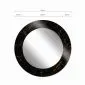 Nowoczesne lustro okrągłe MORENA BLACK MARBLE 70cm czarne I sklep meblowy MIRAT.