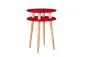 Stolik kawowy UFO HIGH czerwony w stylu skandynawskim | MIRAT. w stylu SKANDYNAWSKI kolekcja