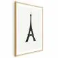 Plakat Wieża Eiffla 40x60 cm z ramą złotą z marginesem | MIRAT.