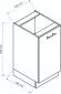 Szafka kuchenna stojąca 40 VITA D-40/82 biała firmy Stolkar | MIRAT.  kolekcja VITA