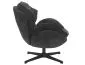 Fotel do salonu obracany BETTY Czarny | MIRAT