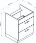 Szafka kuchenna stojąca 60 ADELE D60PC S/2 biała I sklep meblowy MIRAT.