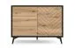 Komoda GALAXY 1D3S 104 cm czarna/dąb evoke I sklep meblowy MIRAT. styl LOFT kolekcja GALAXY PIASKI
