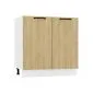 Dwudrzwiowa szafka kuchenna stojąca 80 DENIS D80 2D dąb London | MIRAT.  kolekcja DENIS