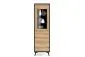 Witryna wysoka GALAXY 54 cm czarna/dąb evoke I sklep meblowy MIRAT. styl LOFT kolekcja GALAXY PIASKI
