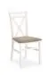 Krzesło DARIUSZ białe z tapicerowanym siedziskiem | MIRAT. styl KLASYCZNY kolekcja DARIUSZ