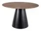Stół z okrągłym blatem ANGEL 120 cm Dąb / Czarny |MIRAT