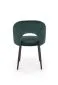 Krzesło K384 VELVET ciemne zielone na metalowych nogach | MIRAT. w stylu  kolekcja