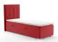 Łóżko kontynentalne JAGULA 90 bordowe velvet z materacem młodzieżowe | MIRAT. w stylu GLAMOUR kolekcja