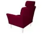 Fotel PIRO MG VELVET bordowy tapicerowany aksamitem | MIRAT. styl GLAMOUR