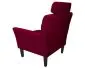 Fotel PIRO MG VELVET bordowy tapicerowany aksamitem | MIRAT. styl GLAMOUR