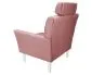 Fotel PIRO MG VELVET różowy tapicerowany aksamitem | MIRAT. styl GLAMOUR