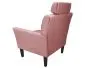Fotel PIRO MG VELVET różowy tapicerowany aksamitem | MIRAT. styl GLAMOUR