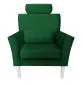 Fotel PIRO MG VELVET zielony tapicerowany aksamitem | MIRAT. styl GLAMOUR