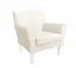 Fotel PIRO MG VELVET ecru tapicerowany aksamitem | MIRAT. styl GLAMOUR