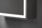 Szafka lustrzana NEO 52 cm czarna mat z oświetleniem LED na dotyk| MIRAT  kolekcja NEO