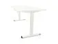 Biurko eCOMO 160x80cm białe z regulacją wysokości do biura I sklep meblowy MIRAT.
