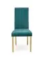 Krzesło DIEGO 3 VELVET ciemnozielone na drewnianych nogach | MIRAT. styl SKANDYNAWSKI
