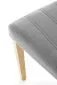 Krzesło DIEGO 3 VELVET jasnoszare na drewnianych nogach | MIRAT. styl SKANDYNAWSKI