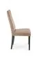 Krzesło tapicerowane DIEGO 2 VELVET z przeszyciami beżowe I sklep meblowy MIRAT.