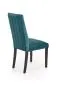Krzesło DIEGO 2 VELVET ciemno zielone na czarnych nogach bukowych | MIRAT.