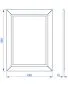 Lustro łazienkowe CHIC 60x80 cm glamour | MIRAT kolekcja CHIC