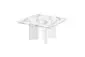 Stolik kawowy DIVERSO 80x80 biały marmur połysk/biały połysk I sklep meblowy MIRAT. styl GLAMOUR kolekcja DIVERSO