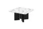Stolik kawowy DIVERSO 80x80 biały marmur połysk/czarny połysk I sklep meblowy MIRAT. styl GLAMOUR kolekcja DIVERSO