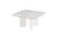 Stolik kawowy DIVERSO 80x80 jasny marmur połysk/biały połysk I sklep meblowy MIRAT. styl GLAMOUR kolekcja DIVERSO