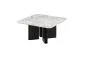 Stolik kawowy DIVERSO 80x80 jasny marmur połysk/czarny połysk I sklep meblowy MIRAT. styl GLAMOUR kolekcja DIVERSO