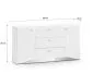Komoda BLANC 02 2D3S 160 biały połysk I sklep meblowy MIRAT. styl GLAMOUR kolekcja BLANC