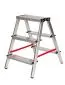 Drabina aluminiowa dwustronna Domo 2x2 125kg | MIRAT.