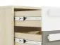 Szafka nocna DOT buk/biała/szara dla dziecka w stylu skandynawskim I sklep meblowy MIRAT. styl SKANDYNAWSKI kolekcja DOT