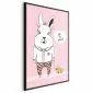 Plakat Przyjaciel królika 21x30 cm z ramą czarną bez marginesu | MIRAT.