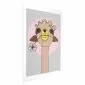 Plakat Wesoła lama 60x90 cm bez ramy z marginesem | MIRAT.