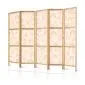 Parawan japoński Dla dzieci 225x172 cm 5-częściowy beżowy | MIRAT.