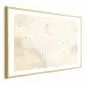 Plakat Rozgwieżdżona noc 30x21 cm z ramą złotą z marginesem | MIRAT.