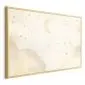 Plakat Rozgwieżdżona noc 30x21 cm z ramą złotą bez marginesu | MIRAT.