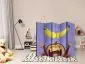 Parawan dwustronny Dla dzieci 225x172 cm 5-częściowy wielokolorowy | MIRAT.