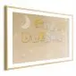 Plakat Życzenie 90x60 cm z ramą złotą z marginesem | MIRAT.
