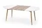 Stół EDWARD biały/dąb miodowy rozkładany | MIRAT. styl SKANDYNAWSKI