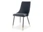 Krzesło tapicerowane PIANO VELVET czarne welurowe I sklep meblowy MIRAT. styl GLAMOUR