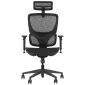 Fotel biurowy ERGONEW S1 czarny siatka z podłokietnikami 3D I sklep meblowy MIRAT.