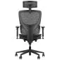 Fotel biurowy ERGONEW S1 czarny siatka z podłokietnikami 3D I sklep meblowy MIRAT.