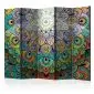Parawan jednostronny Orient 225x172 cm 5-częściowy wielokolorowy | MIRAT.