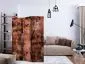 Parawan akustyczny Tła i desenie 135x172 cm 3-częściowy brązowy | MIRAT.