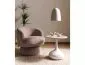 Stolik kawowy Salo B 50 cm biały marmur | MIRAT styl LOFT