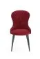 Krzesło K366 VELVET bordowe aksamitne o opływowym kształcie | MIRAT. styl GLAMOUR