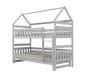 Łóżko piętrowe domek FELIKS 180x90 białe sosnowe z dodatkowym spaniem I sklep meblowy MIRAT. styl SKANDYNAWSKI kolekcja FELIKS